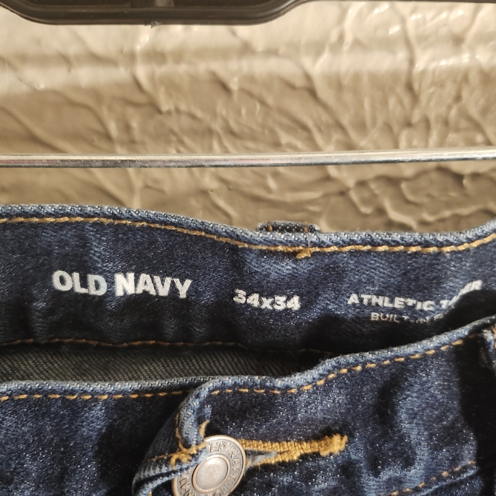 Old NAVY Blue Slim Jeans with Subtle Fading - Picture 2 of 3